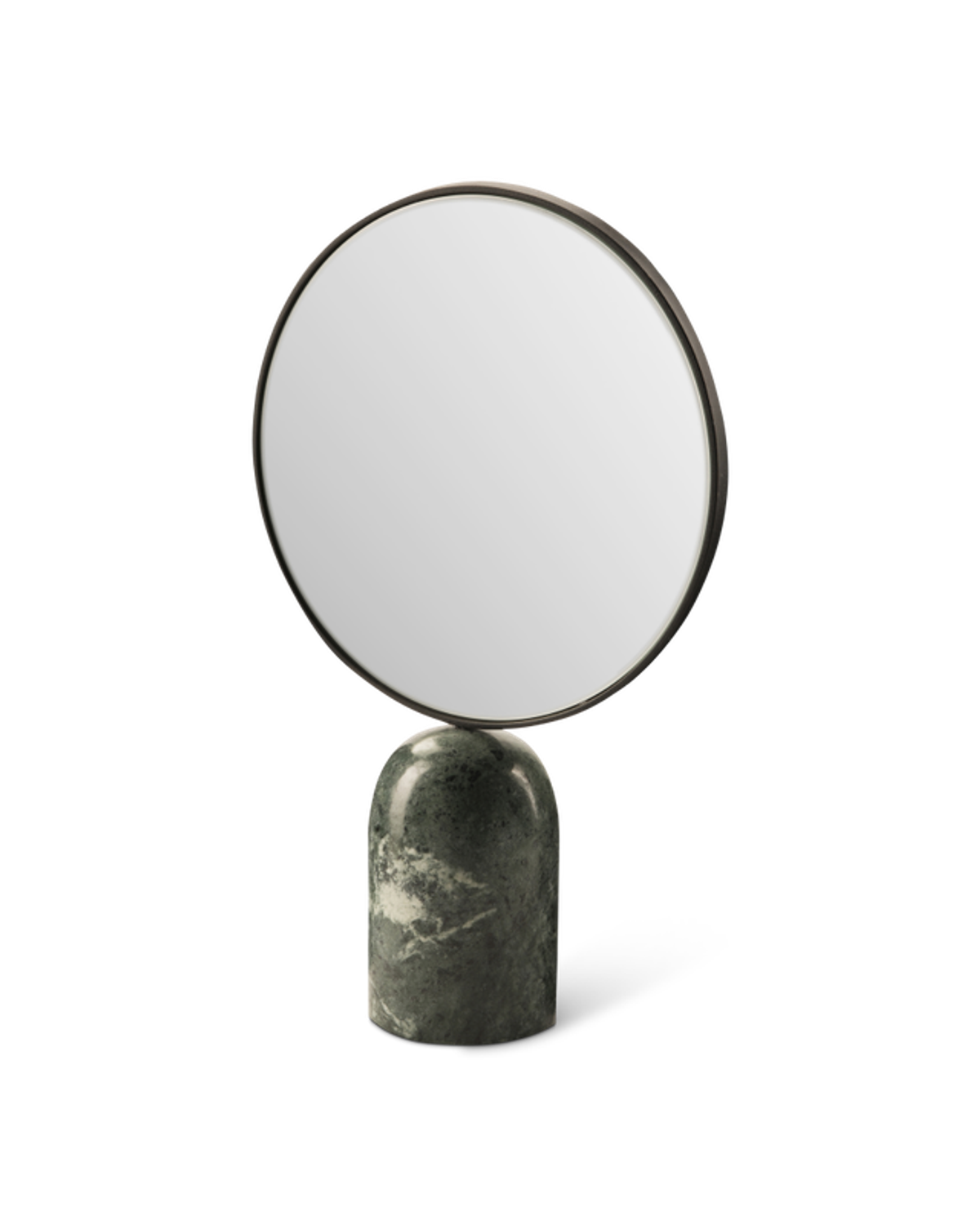 Oval Mirror with Marble Base